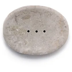 Classic Oval Cream Marble Soap Dish