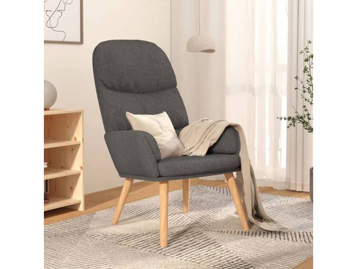 Gris Fauteuil simple Magnifique Chaise de canapé Gris clair Tissu 70x77x98cm CL6116624