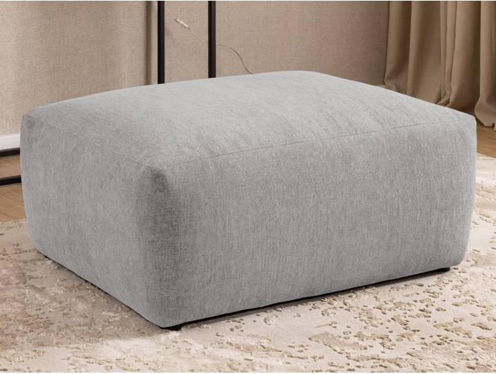 Repose-pieds en tissu structuré 102x76x42 cm