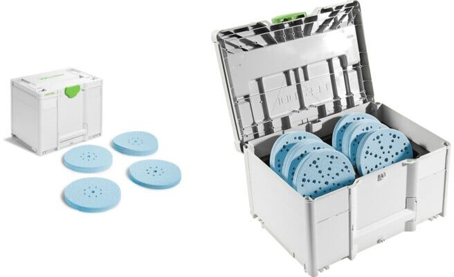Set Festool Schleifmittel-Systainer³ Granat SYS-STF D225 GR-Set + Festool Schleifmittel-Systainer³ SYS-STF D150 GR-Set Granat