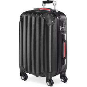 Monzana Koffer Baseline schwarz, Hartschale, 4 Rollen, 34 Liter, 34 x 50 x 20cm