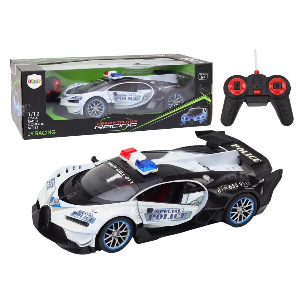 Lean Toys Ferngesteuertes Polizeiauto 1:12 weiss (49678509)
