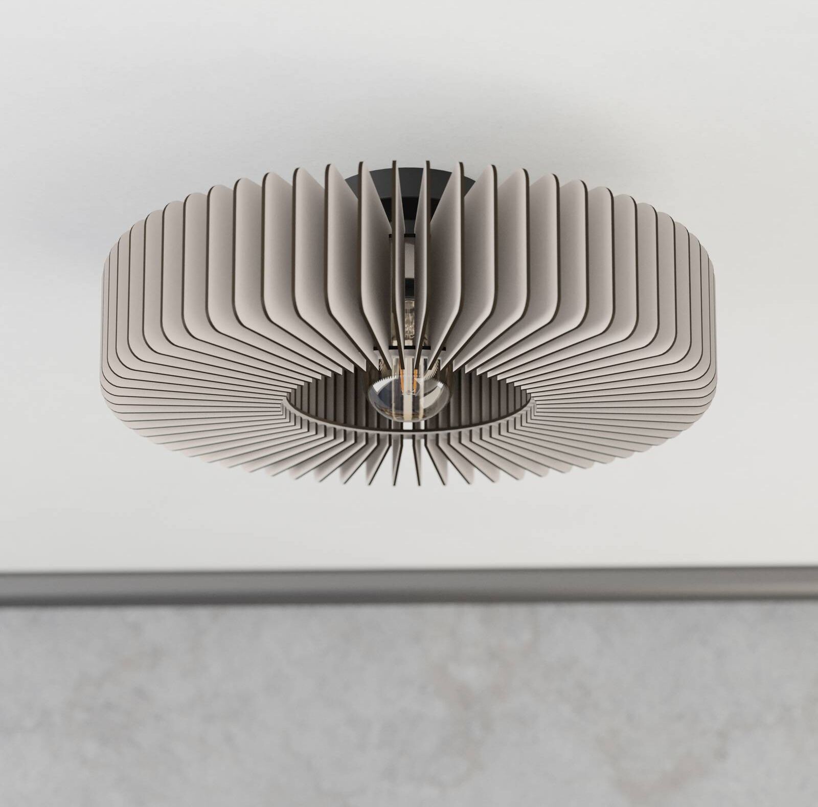 EGLO Ceiling Light Palombaia, dimmable, White / opal, metal, Ceiling Light