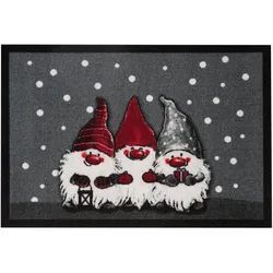 NYVI Fußmatte Printy - Rutschfest, Waschbar, für Innen und Außen Größe:40x60 cm;Farbe:Christmas