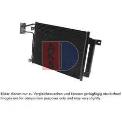 Kondensator Klimaanlage AKS DASIS 522076N für Jeep Wrangler III