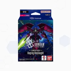 Gundam Card Game Starter Deck ST12 Raging Onslaught – englisches 50-Karten-Deck