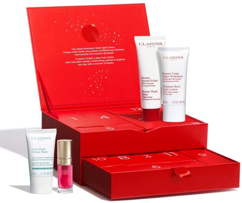 Clarins Advent Calendar 12 Holiday Season calendrier de l'Avent