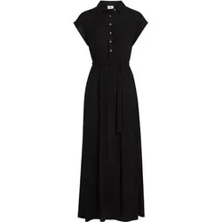 O'NEILL Damen Kleid LORI MAXI SHIRT DRESS, Größe L in Schwarz Schwarz