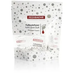 PEDIBAEHR Fußbadefizzer Apfel-Zimt Duft, Weihnachten, 10 Stk. / 250g