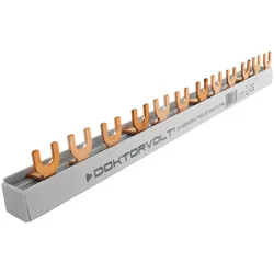3P Phasenschiene Gabel 12-polig 12mm2 PS/G Schiene Sammelschiene 80A DV-6305-PSG