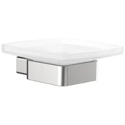 emco loft Seifenhalter Glasteil satiniert, edelstahl, 053001600 053001600