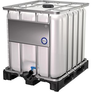 Werit IBC-Container 1000 Liter, 100 x 120 x 116cm, mit Auslaufventil