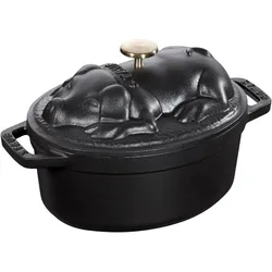 Staub Bräter, Pfanne + Kochtopf, Schwarz