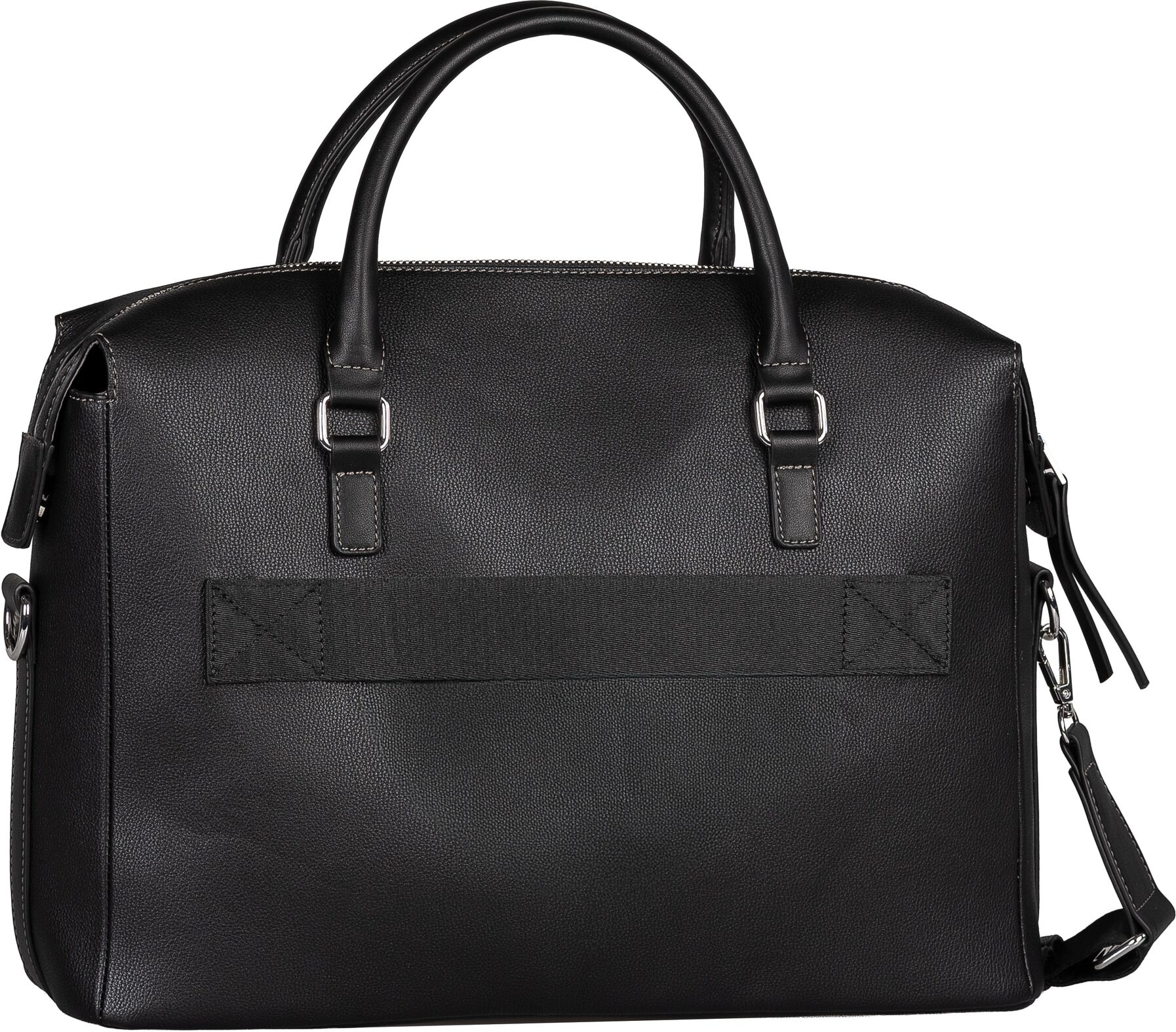 Aktentasche GABOR "Emine", Damen, Gr. B/H/T: 39cm x 28,5cm x 14cm, schwarz, Lederimitat, Taschen Aktentasche, Damen Laptoptasche mit Logoschriftzug schwarz B/H/T: 39cm x 28,5cm x 14cm