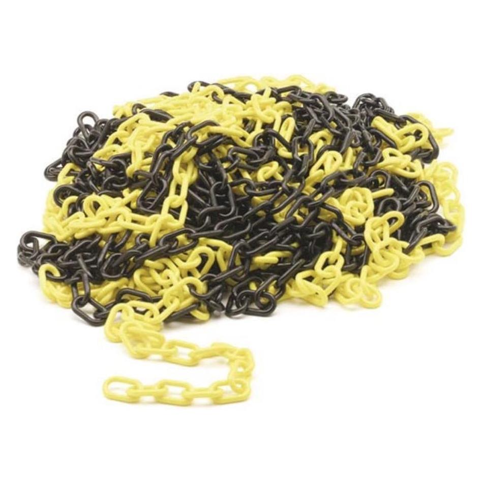 Velleman KUNSTSTOFFKETTE GELB/SCHWARZ 25 m x 6 mm (1185-25)
