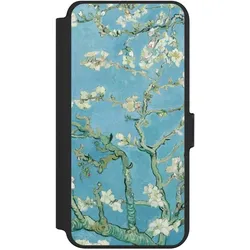 Nivocase Klapphülle für Samsung Galaxy S25+ Handyhülle aus Kunst Leder NIVOflip schwarz Kunst Malerei (Samsung Galaxy S25+), Smartphone Hülle, Schwarz