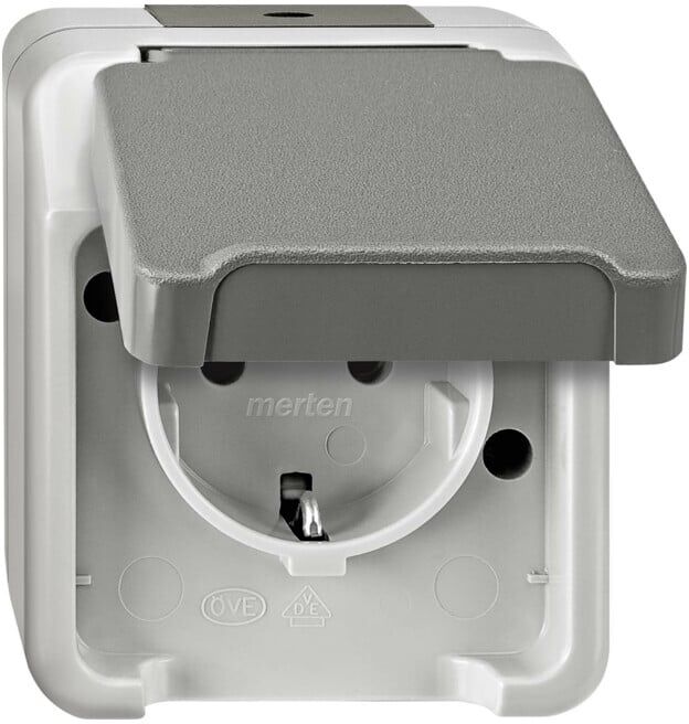 Merten Prise SCHUKO gris clair MEG2301-8029 (MEG2301-8029)