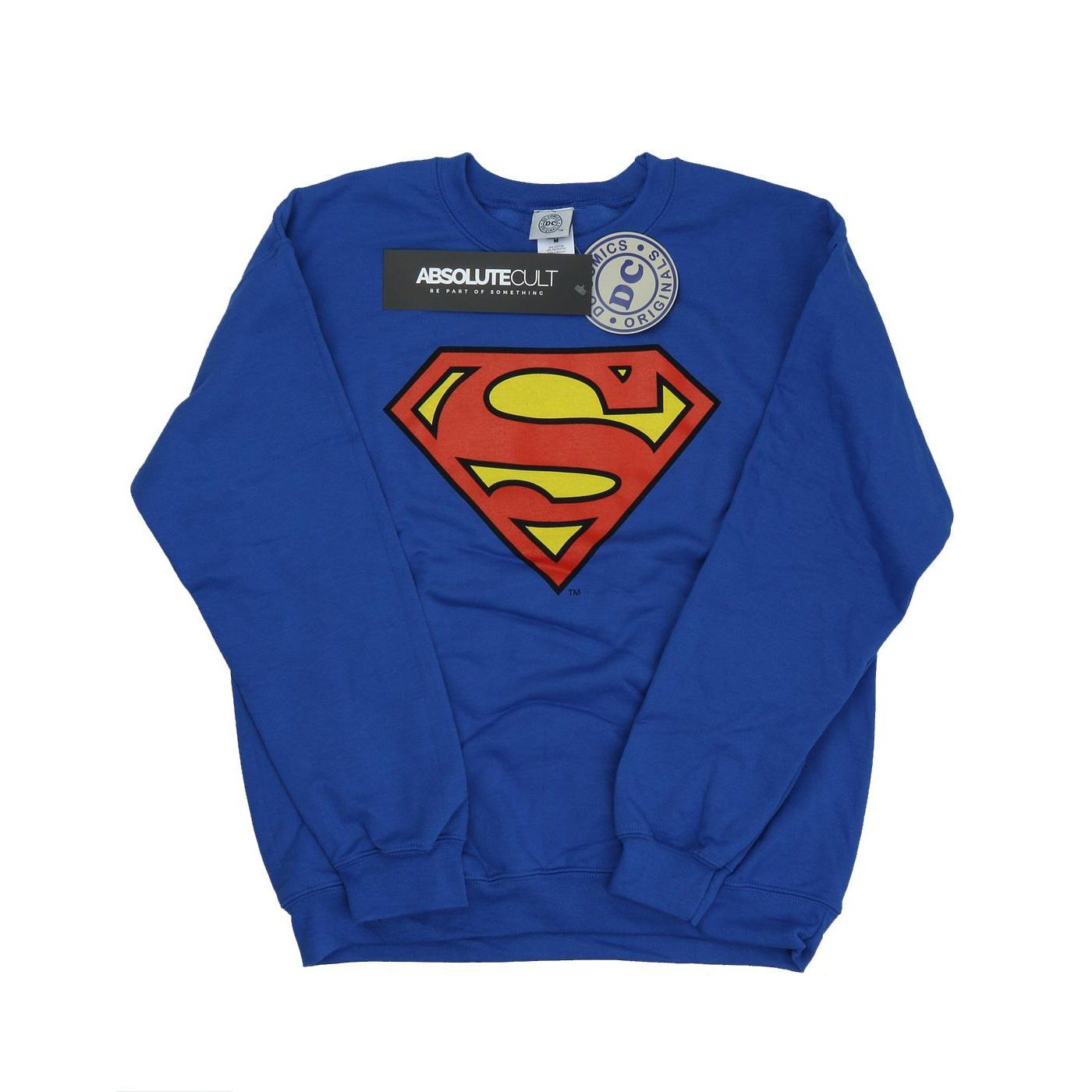 DC Comics Heren Superman Logo Sweatshirt (Koningsblauw)