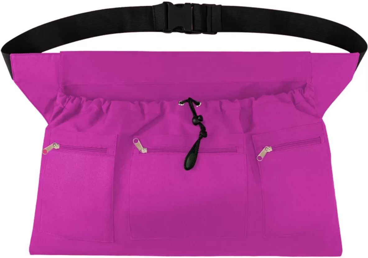 INF Oxford-Gewebe Obsternte-Schürze mit Multitaschen und Rückenerntebeutel, 140cm x 57cm Violett