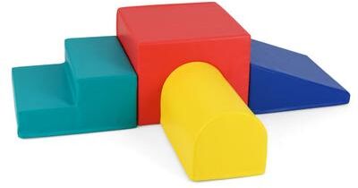 Costway Climb and Crawl Foam Block Play Set for Infant Baby-Red