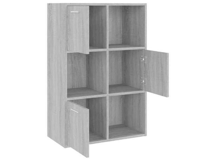 Bibliothèque SOLOMOON CHIC Armoire de rangement Sonoma gris 60x29 5x90 cm BB225