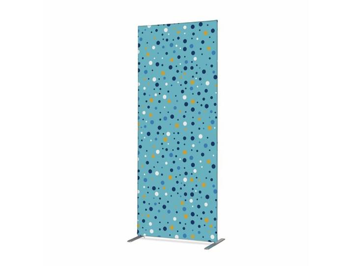Showdown Displays Paravent 100-200 Punkte - Blau - Aluminiumrahmen - Schwarz (1 St)