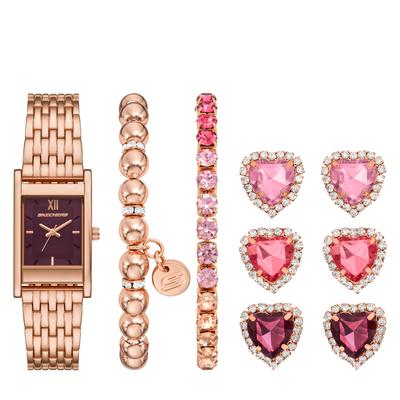 Quarzuhr SKECHERS "SETS", rosa (roségoldfarben), Armbanduhren, Damen, Quarzuhr, Armbanduhr, Damenuhr, Ideal auch als Geschenk, analog