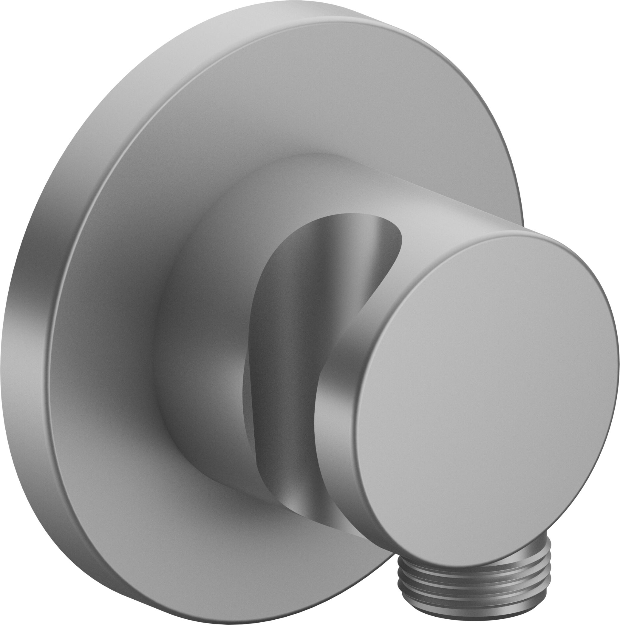 Keuco Raccord de tuyau Ixmo 59592170001 finition aluminium, avec support de douche, rond