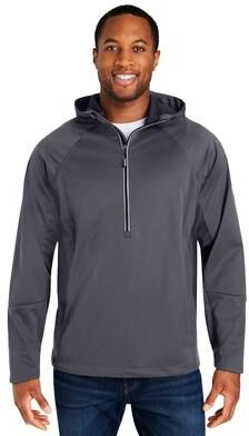 CORE365 CE711 Techno Lite Pullover Anorak Jacket in Carbon size 3XL   Polyester