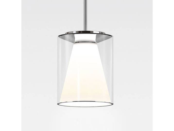 Serien Lighting Designer Hängeleuchte Drum M, dimmbar, klar / transparent, für Wohn- / Esszimmer, Glas, Modern