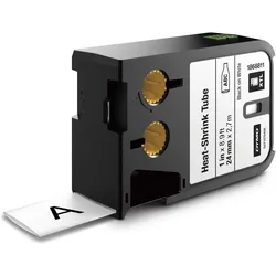 Dymo, Beschriftungsband, XTL Heissschrumpfschlauch (2.40 cm, Schwarz)