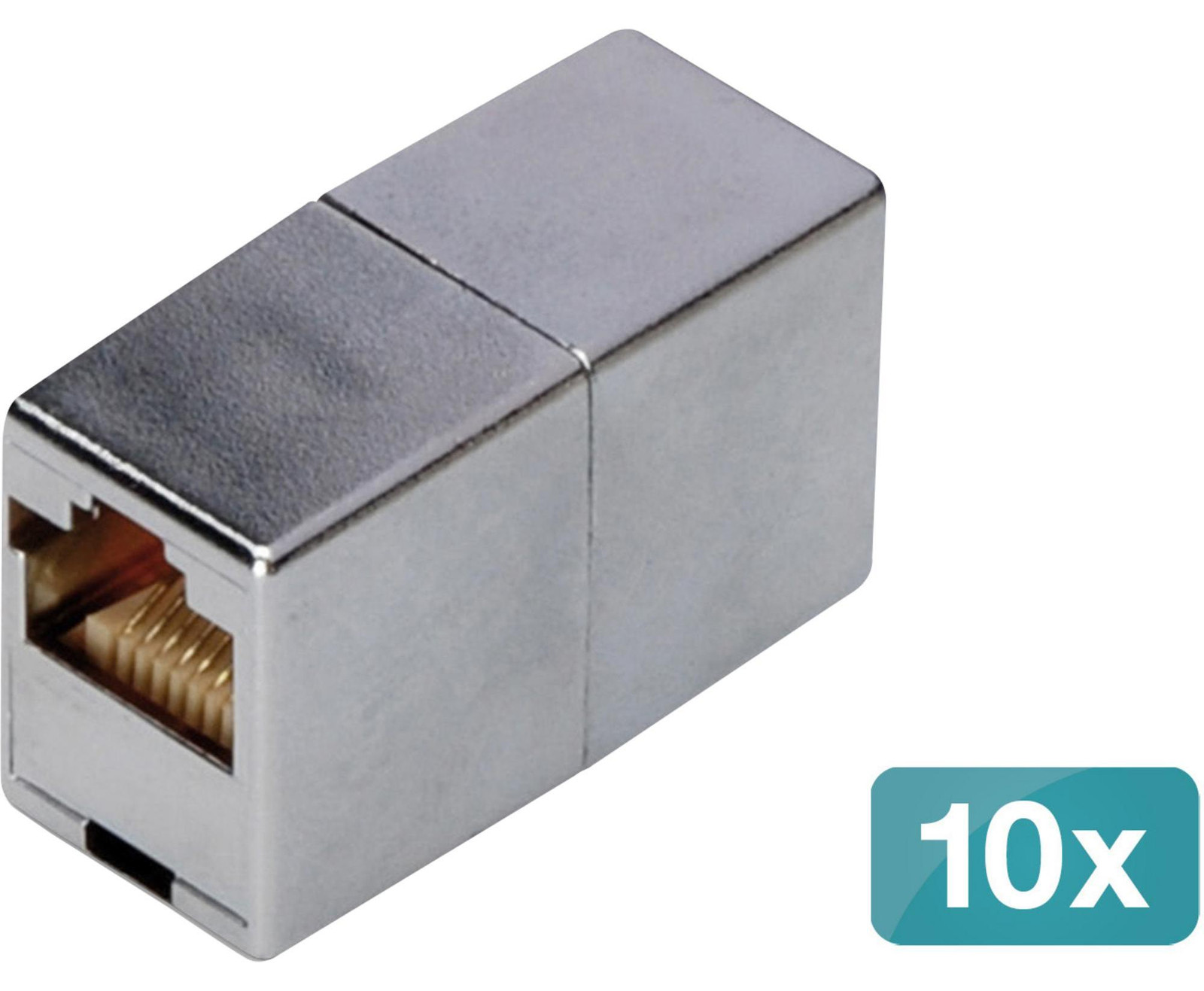 DIGITUS DN-93901-10 RJ45 modulaire connector Cat.5e afgeschermd set van 10 stuks