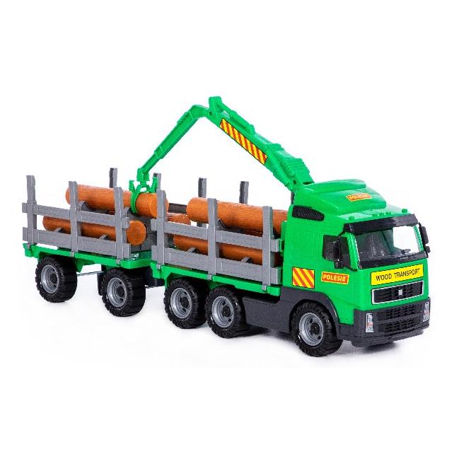Toymax Lastbil m. tmmer+kran/hnger 775x190x255mm (4810344058348)