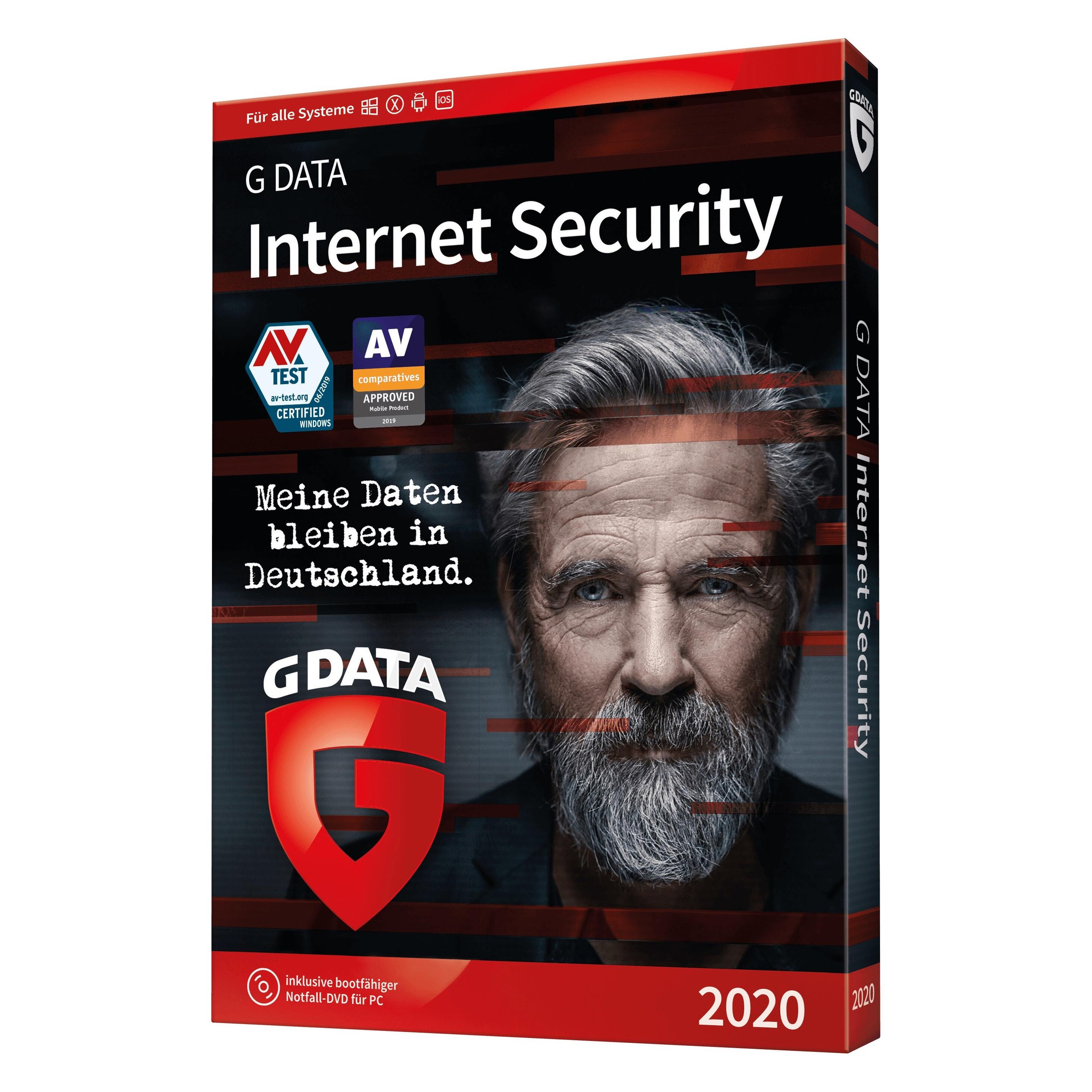 G Data Internet Security 2020 (3 User, 12 Monate) (C2002BOX12003GE)