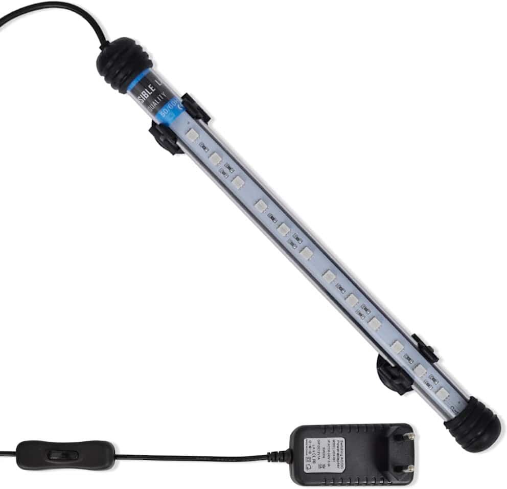 vidaXL Lampe LED d'aquarium 28 cm Bleu
