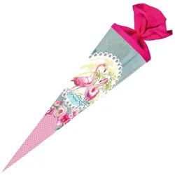 Nestler Schultüte Flamingo 70 cm rund