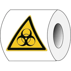 Brady, Sicherheitskennzeichnung, ISO 7010 PIC W009 B-7541 ISO Sicherheitskennzeichnung - Warnung vor Biogefährdung Laminie