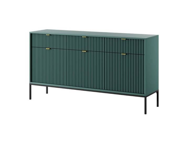 Buffet Komodee NANAIMO KOM3 Frontal en relief Vert Vert 39 x 154 x 83 cm