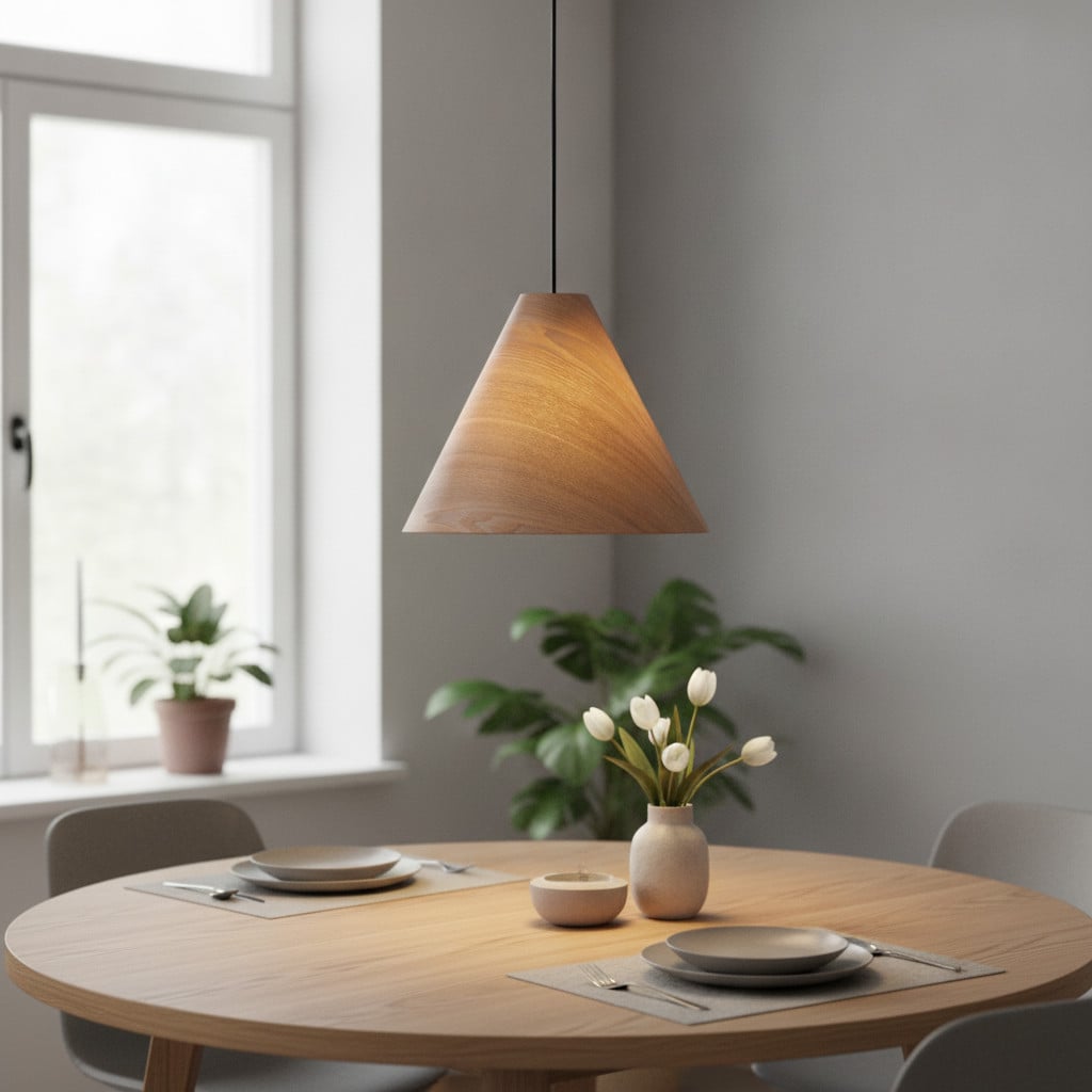 Lyora Elysian Houten hanglamp - Hout, Brons en Zwart - Ø 45 cm