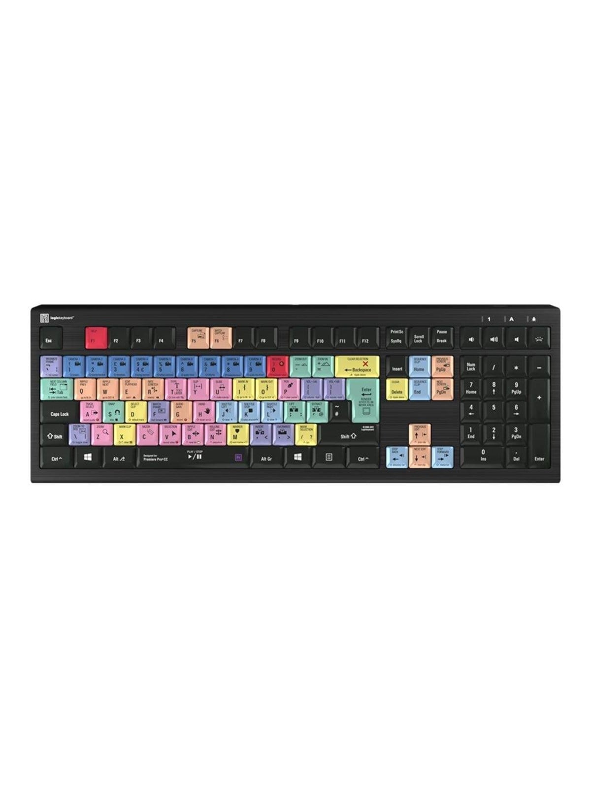 Logickeyboard Adobe Premiere Pro CC ASTRA 2 - Tastatur - Englisch (UK) - Schwarz