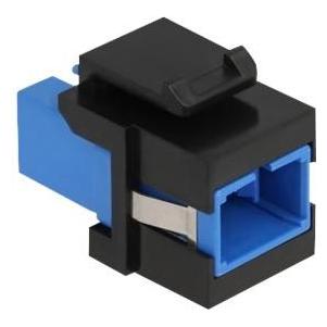Delock Keystone Modul SC Simplex Buchse zu SC Simplex Buchse blau / schwarz (Keystone Modul) (86812)