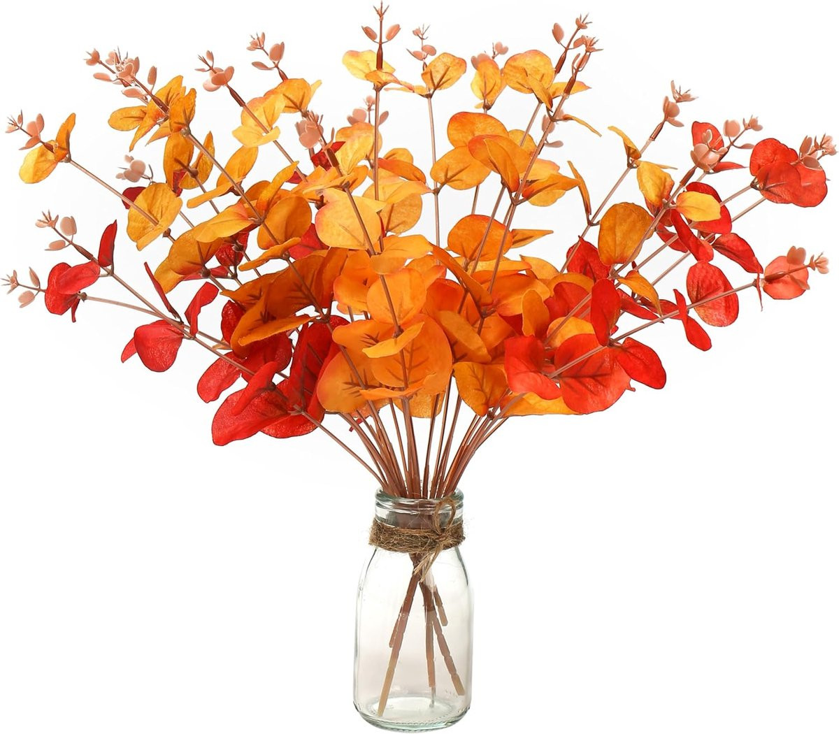 6 Bundels Kunstmatige Eucalyptustakken voor Herfstdecoratie
