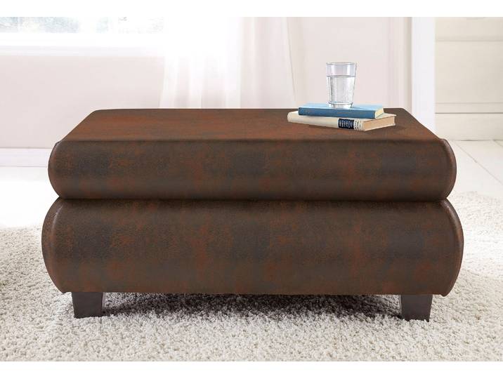 Hocker HOME AFFAIRE, braun (mocca), B:93cm H:40cm T:69cm, Primabelle-Microfaser;Struktur;Microfaser MELROSE in Wildleder-Optik, Hocker, Hocker