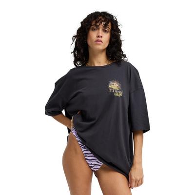 T-Shirt BILLABONG "Sun Chasing", Damen, Gr. XS, schwarz (off schwarz), Obermaterial: 100% Baumwolle., Shirts T-Shirt