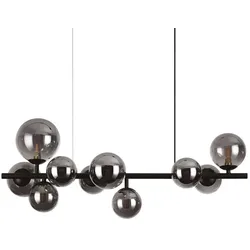 Ideal Lux Pendelleuchte PERLAGE, 10-flammig, 10x G9 (inkl.), IP20, schwarz/Rauchglas IDEA-271408