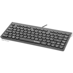 MANHATTAN 180702 - Tastatur, USB, schwarz, DE