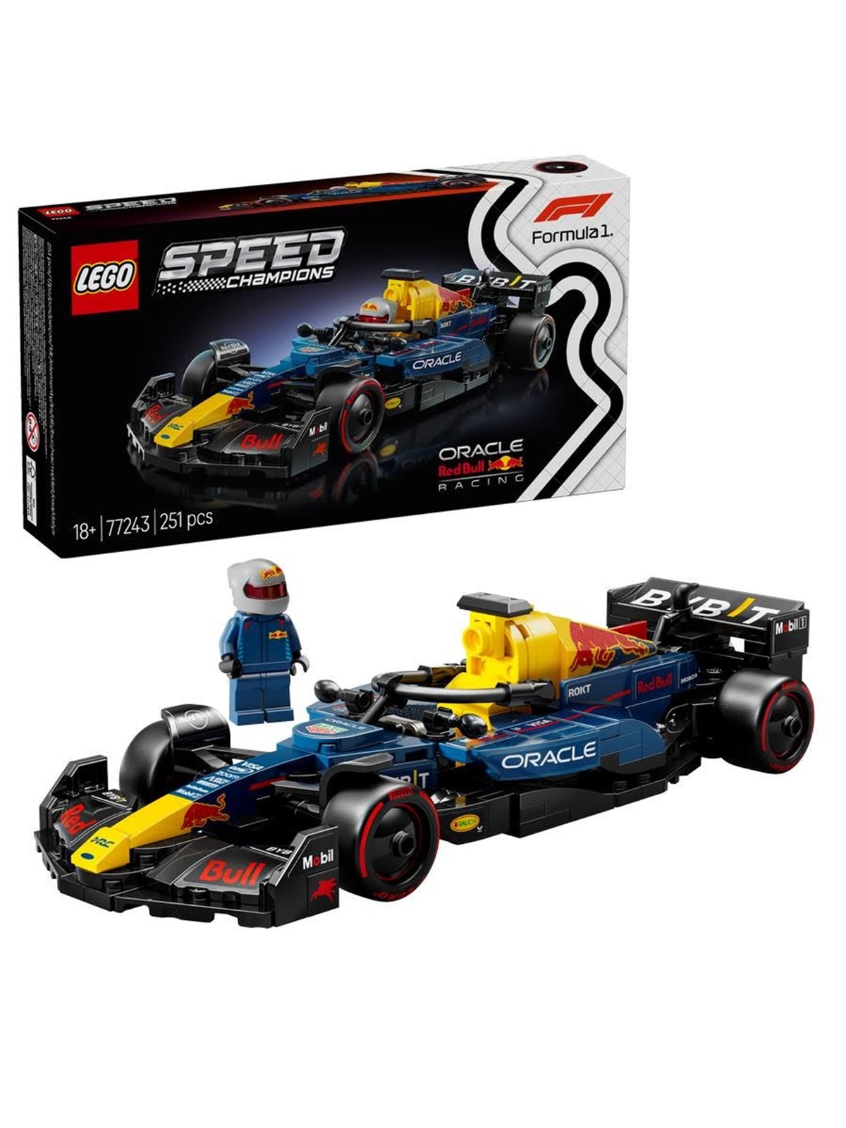 LEGO Speed Champions 77243 Oracle Red Bull Racing RB20 F1 Rennauto