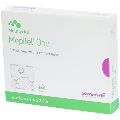 Mepitel One 6x7 cm Silikon Netzverband 5 St Verband