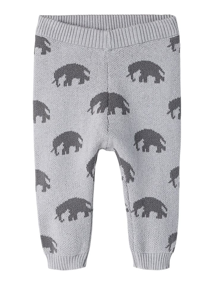 Lil Atelier Strickhose "Lulio" in Grau - 80