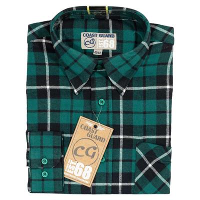 Kurzarmhemd TERRAX WORKWEAR "Flanellhemd 85 cm", Kinder, Gr. 49, EURO, grün, Obermaterial: 100% Baumwolle CO., Hemden